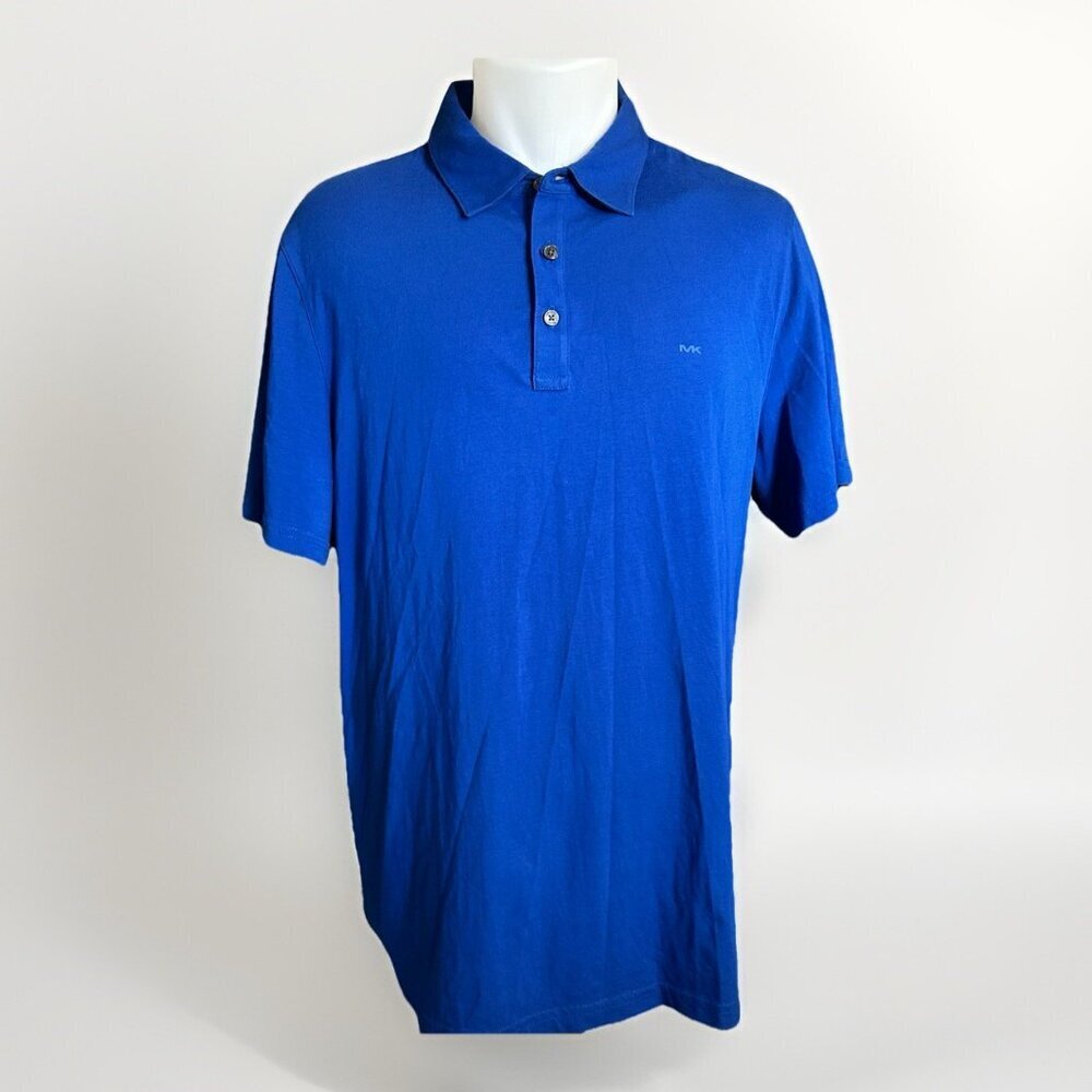 Michael Kors Bright Navy Blue Polo Shirt Large Excellent Condition - Picture 3 of 8